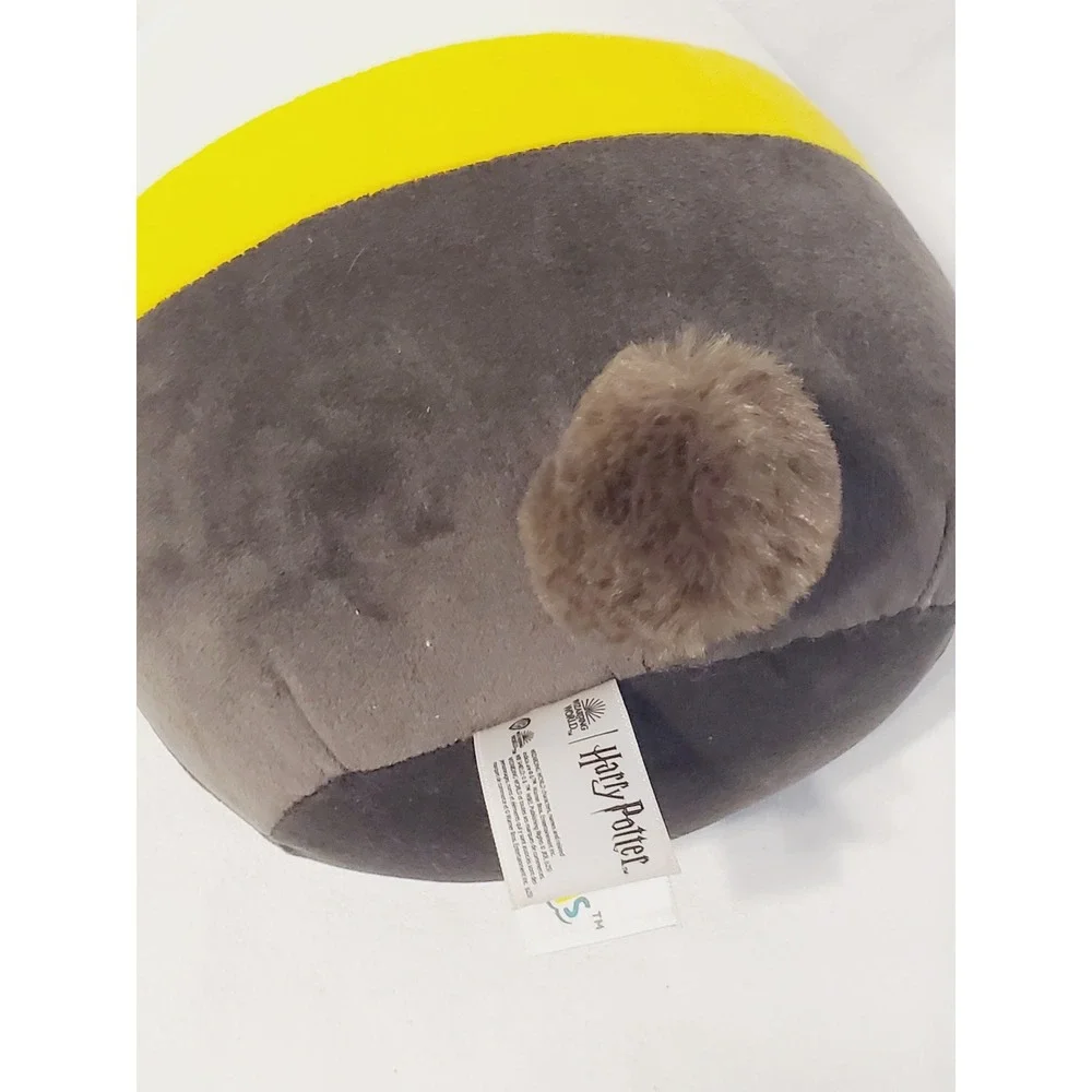 Squishmallows Harry Potter Hufflepuff Badger 8 Inch Plush Grey Yellow Toy